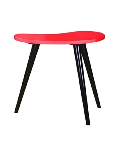Curve Side Table, Red