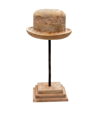 Alfie, Wood Hat Mold, Tan