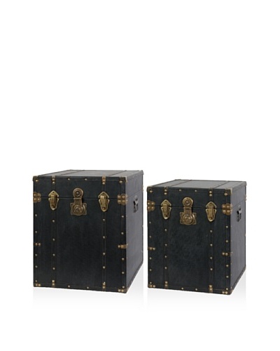 Set Of 2 Trunks [Black]