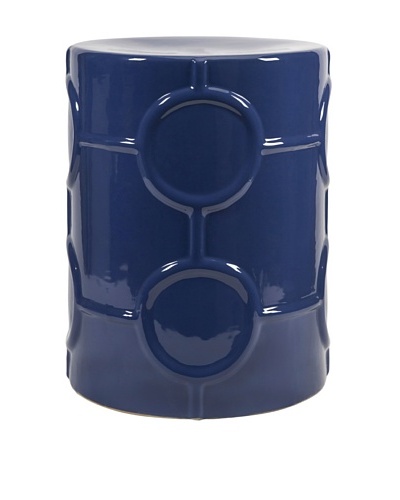 Essentials Marine Blue Ceramic Garden Stool