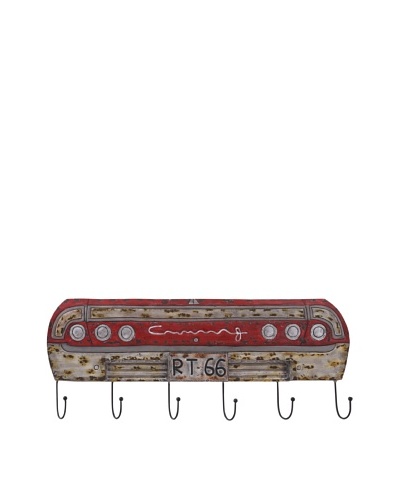 Vintage-Inspired Wall-Mount 6-Hook Car Bumper