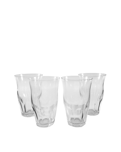 Set of 4 Swedish Cut Glass Tumblers, Clear