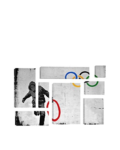 Banksy Olympics Stolen Ring Street Art 8-Piece Giclée On Canvas