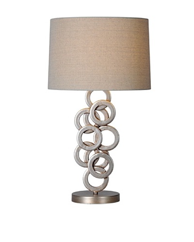 Brunella Lamp, Antique Silver