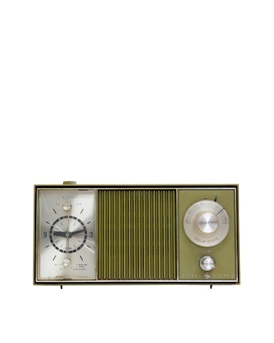 Vintage General Electric Radio, Olive