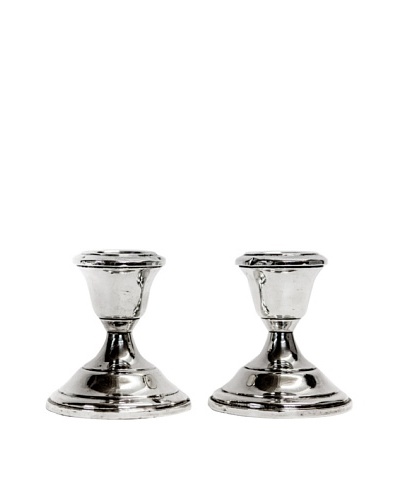 Vintage Sterling Silver Candlestick Holders, c.1950s