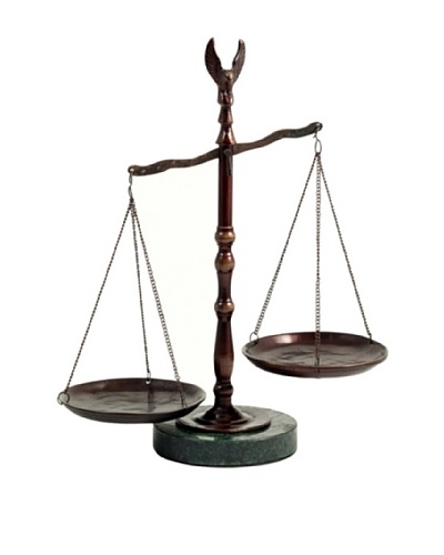 Scale with Eagle Finial on Marble Base