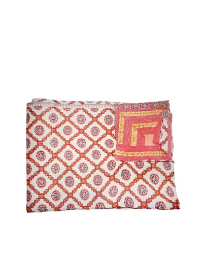 Vintage Kantha Throw, Multi, 60 x 75