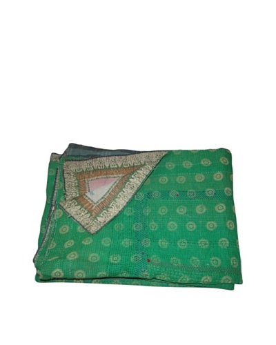 Vintage Parul Kantha Throw, Multi, 60 x 90