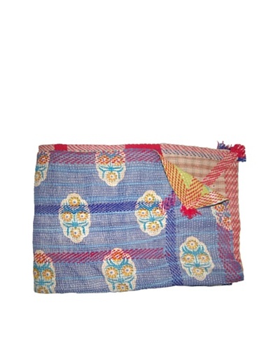 Vintage Kantha Throw, Multi, 60 x 75