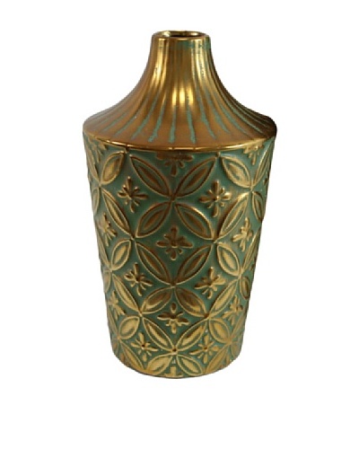 Molina Vase II, Gold/Green