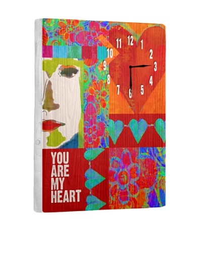 You Are Heart Reclaimed Wood Clock