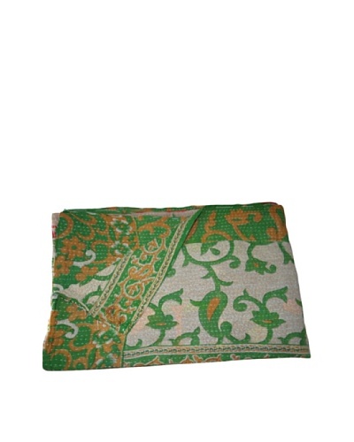 Vintage Navneet Kantha Throw, Multi, 60 x 90