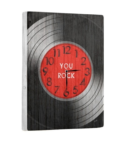 You Rock Reclaimed Wood Clock