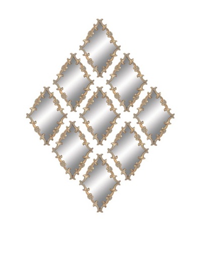 UMA Metal Wall Mirrors, Set of 9As You See