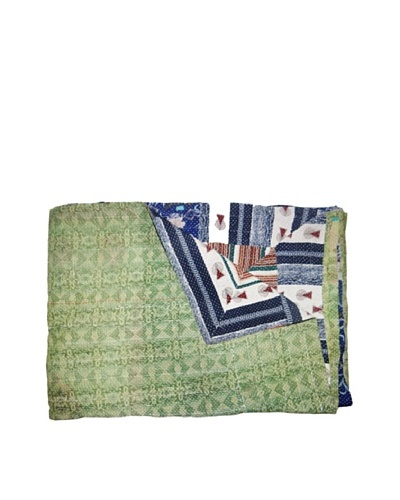 Vintage Kantha Throw, Multi, 60 x 75