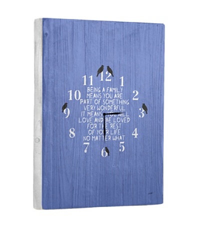 Being a Family Reclaimed Wood Clock