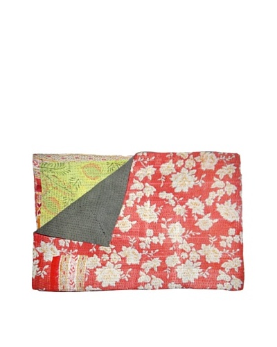 Vintage Kantha Throw, Multi, 60 x 75