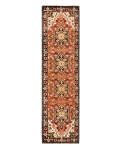 Hand-Knotted Royal Heriz Wool Rug, Copper, 2' 8 x 10' Runner