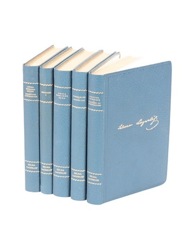 Set of 5 Vintage Leather Books IV