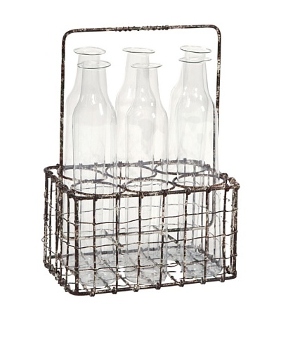 Craiova 6 Glass Bottle with Holder