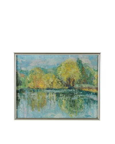 Mirroring Bog 1964, Ostergaard Framed Artwork