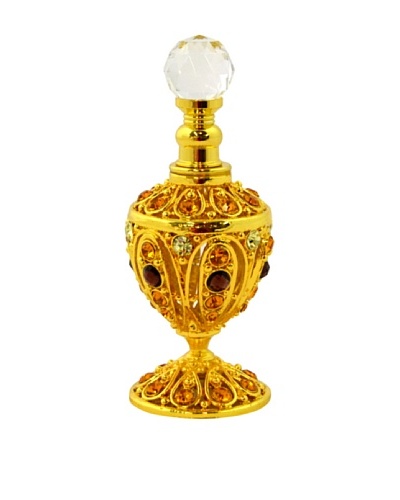 Hand-Set Crystal Curvy Perfume Bottle