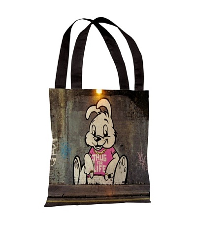 Banksy Thug for Life Bunny Tote Bag