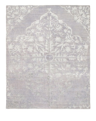 Hand-Knotted Jules Ushak Rug, Gray, 7' 1 x 9' 7