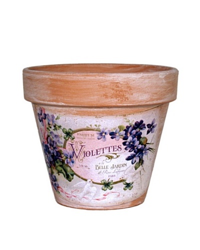 Violettes Label Pot [Terra Cotta]