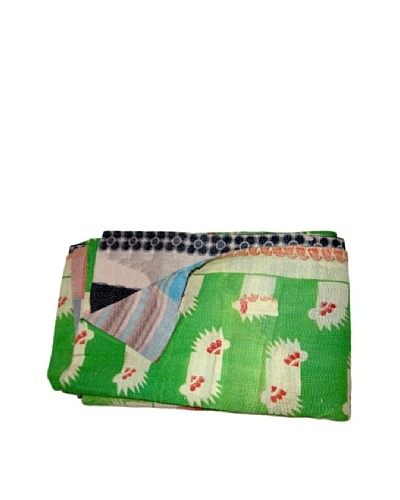 Vintage Kantha Throw Gowri, Multi, 60 x 90