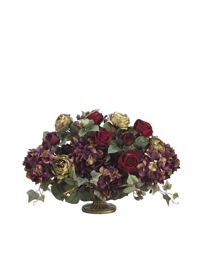 Rose and Hydrangea in Urn