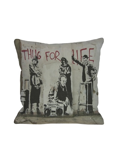 Banksy Thug for Life I Pillow