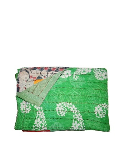 Vintage Kantha Throw, Multi, 60 x 75