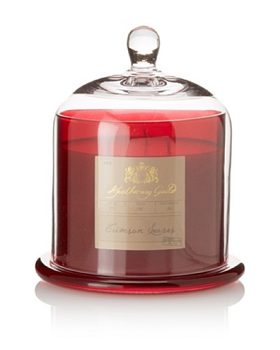Apothecary Guild Large Candle Jar with Glass Dome, Crimson Leaves Scent
