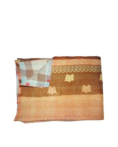 Vintage Kantha Throw, Multi, 60 x 75