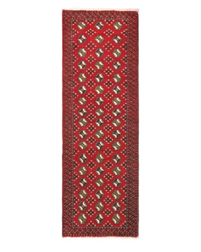Hand-knotted Bahor Traditional Runner Wool Rug, Red, 2' 9 x 8' 5 Runner