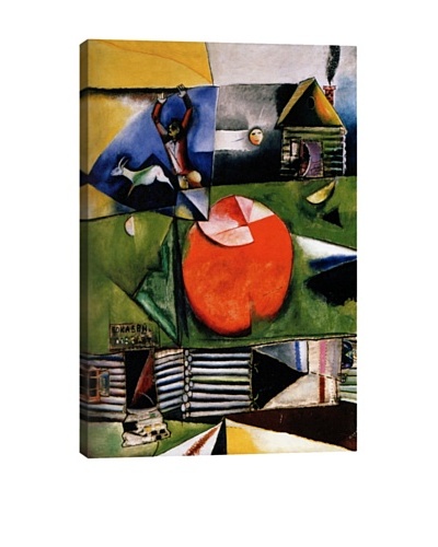 Marc Chagall's Russian Village Under The Moon (1911) Giclée Canvas Print