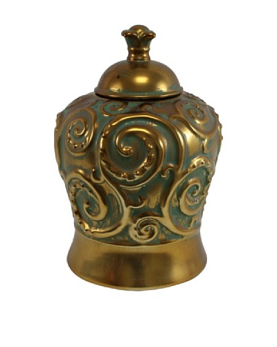 Molina Urn, Gold/Green