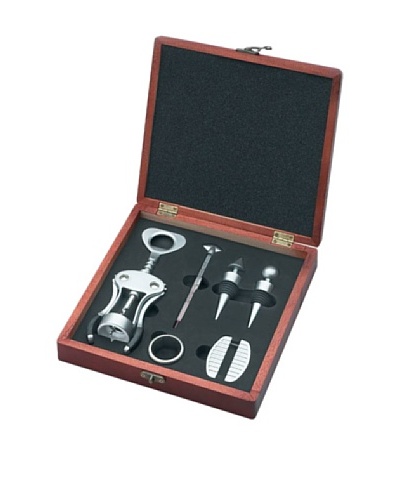 Wine Tools Set in Wood Case