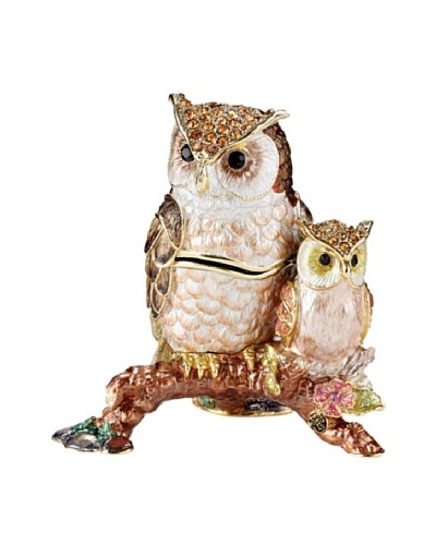 Owl Mother & Baby Trinket Box