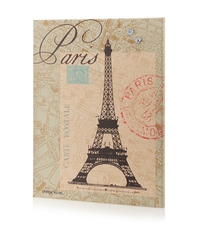 Kathryn White “Paris” Giclee on Cork Board