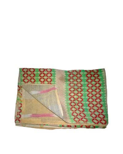 Vintage Lalima Kantha Throw, Multi, 60 x 90