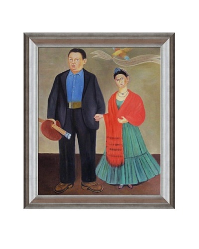 Frida Kahlo's Frida and Diego Rivera Framed Reproduction Oil Painting