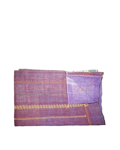 Vintage Kantha Throw, Multi, 60 x 75