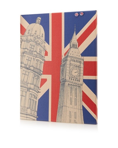 Sunjin “Big Ben Flag” Giclee on Cork Board