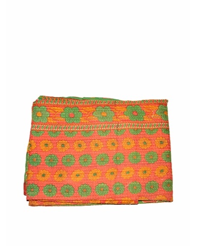 Vintage Kantha Throw, Multi, 50 x 80