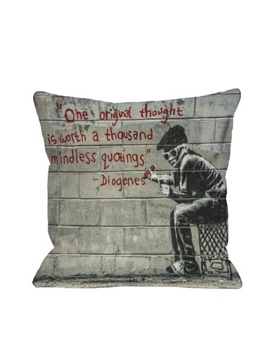 Banksy One Original Thought Pillow