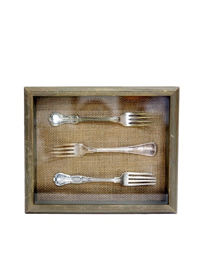 Vintage Fork Shadowbox, c.1940s