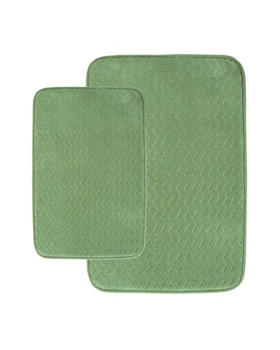 Memory Foam Bath Mat Set, Sage